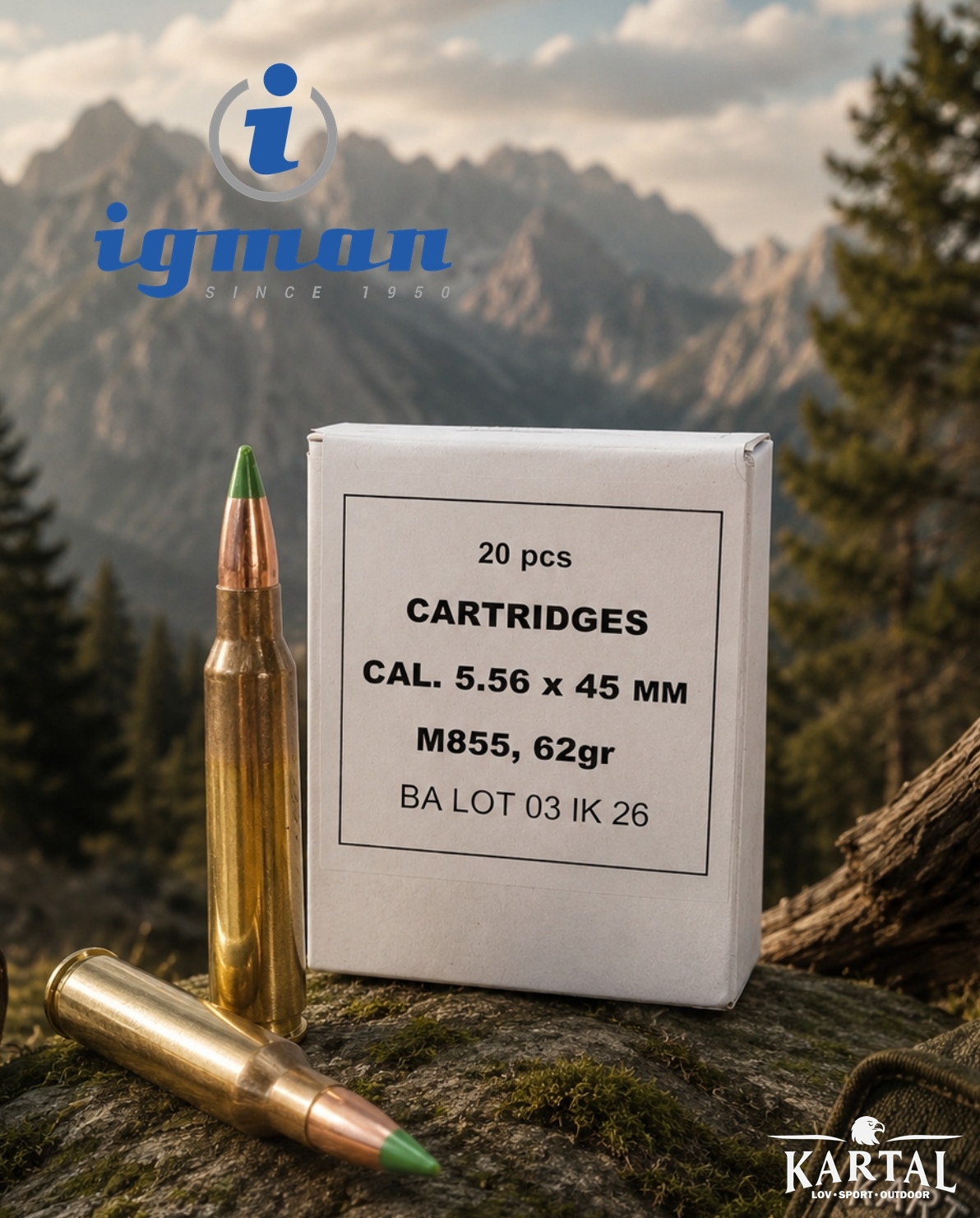 IGMAN 556 (002) Metak IGMAN 5.56x45 mm M855 - Image 1